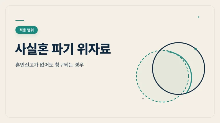 사실혼 파기 위자료 대표 이미지