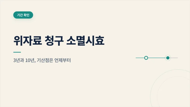 위자료 청구 소멸시효 대표 이미지