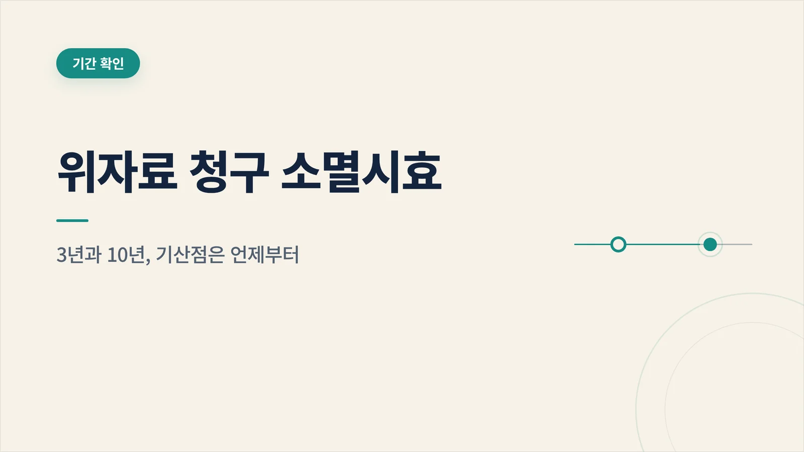 위자료 청구 소멸시효